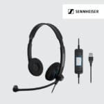 Sennheiser SC 60 USB ML Double-Sided Headset Stereo UC HS For Lync