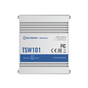 Teltonika TSW101 5 x Gigabit Ethernet ports (4 x POE+) | AUTOMOTIVE POE+ SWITCH