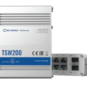 Teltonika TSW200 8xPOE+10/100/1000 Mbps Ports | Industrial Unmanaged POE+ Ethernet Switch