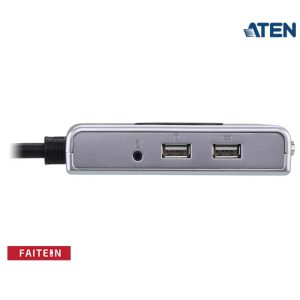 ATEN CS682 2-Port USB DVI/Audio Cable KVM Switch with Remote Port Selector