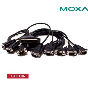 Moxa CBL-M62M9x8-100 M62 to 8 x DB9 male serial cable, 1 m