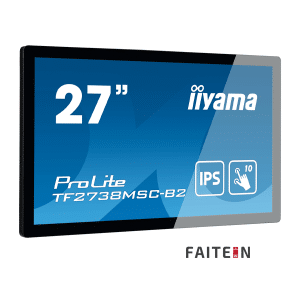 IIYAMA ProLite 27 inch TF2738MSC-B2, 68,6cm (27''), Projected Capacitive, 10 TP, Full HD, black touch monitor